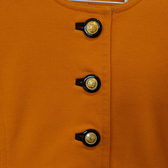 Adrienne Vittadini Petite Cotton Tangerine Orange Dress Size 2 - Picture 3 of 9